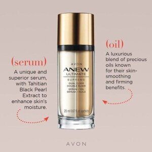 Avon Anew Ultimate Supreme Dual Elixir Serum .67 OZ 20ml Brand New with Box